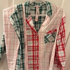 Victoria’s Secret plaid flannel pajama set